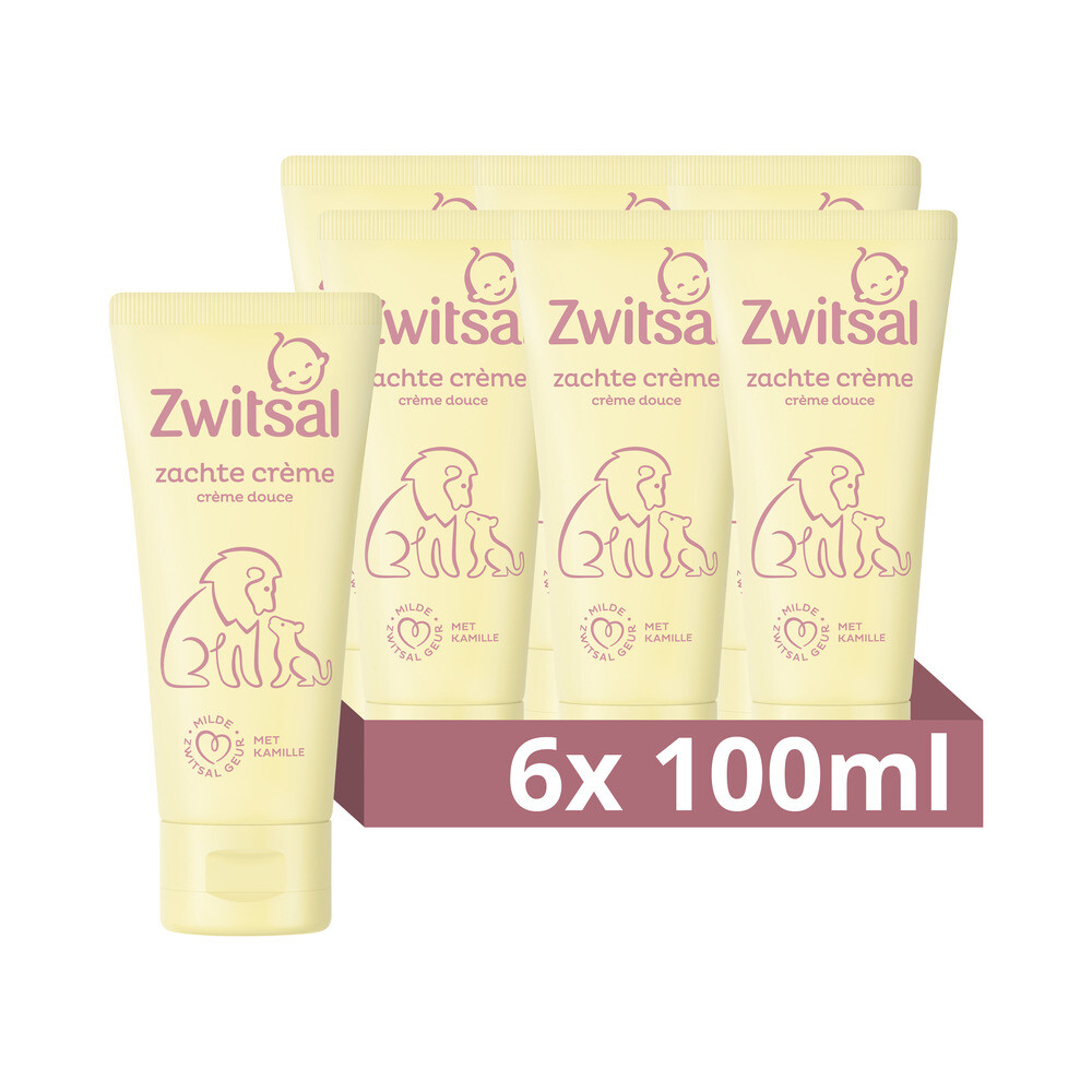 6x Zwitsal Zachte Crème 100 Ml