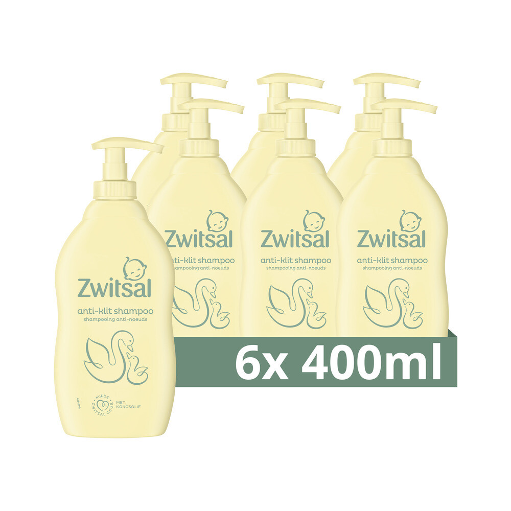 Zwitsal 6x  Shampoo Anti-Klit 400 ml