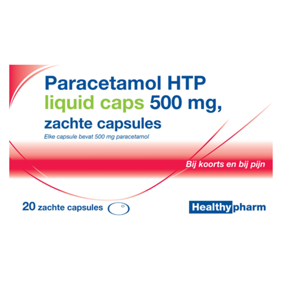 Healthypharm Paracetamol 500 mg Liquid Caps 20 capsules
