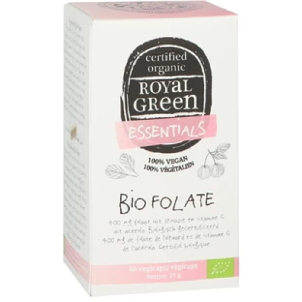 Royal Green Folate Biologisch 60 vegacapsules