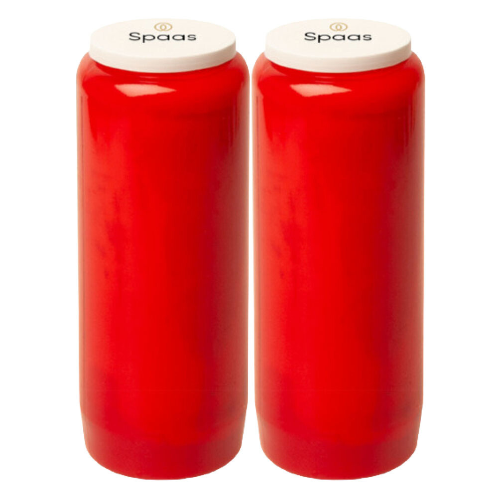 2x SPAAS Noveenkaars 9 Dagen Rood