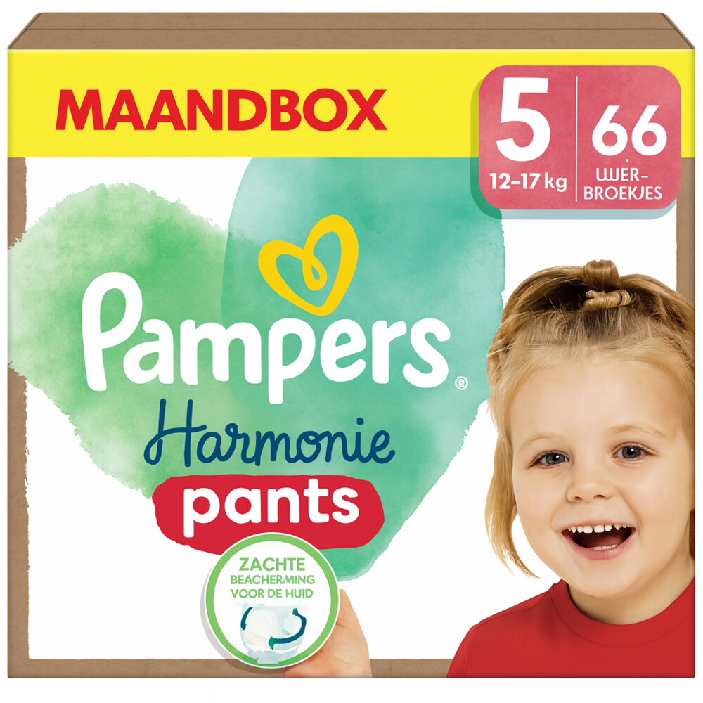 Pampers Harmonie Diaper Pants Maat 5 (12-17 kg) 66 stuks