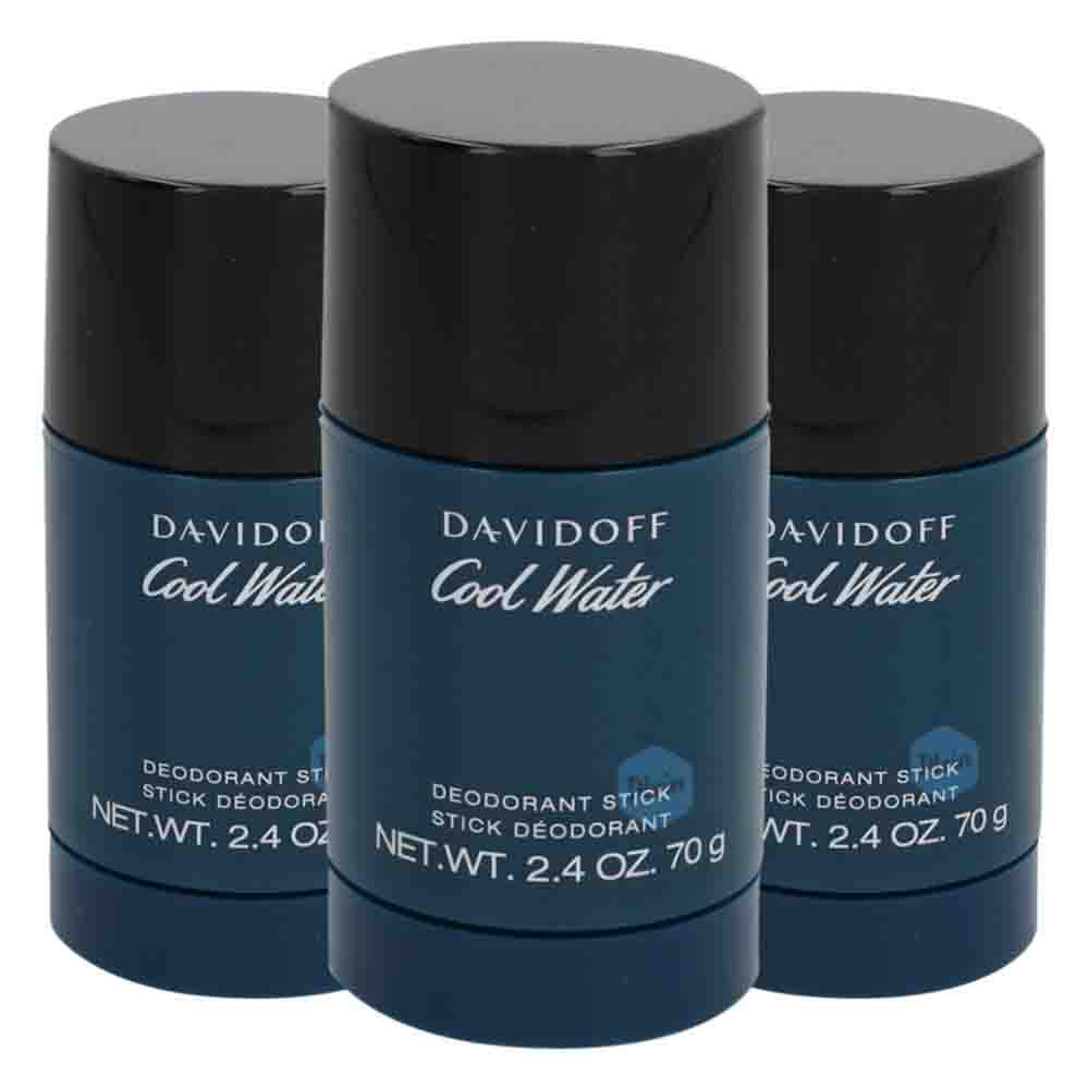 3x Davidoff Cool Water Man Deodorant Stick 70 gr