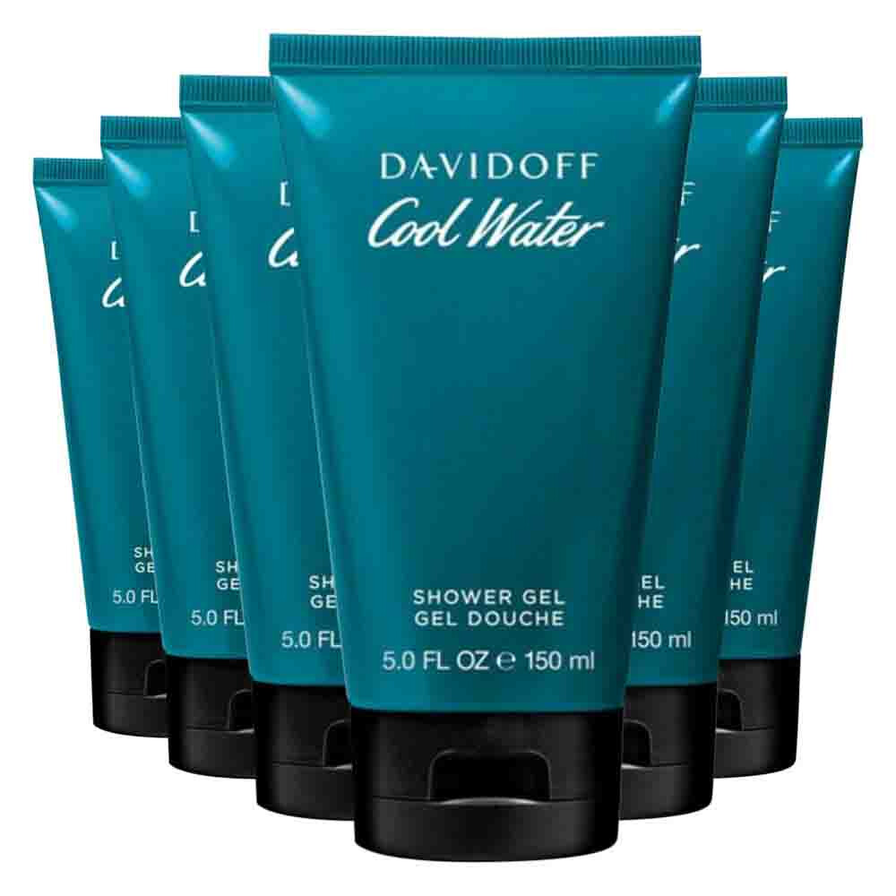6x Davidoff Cool Water Douchegel 150 ml