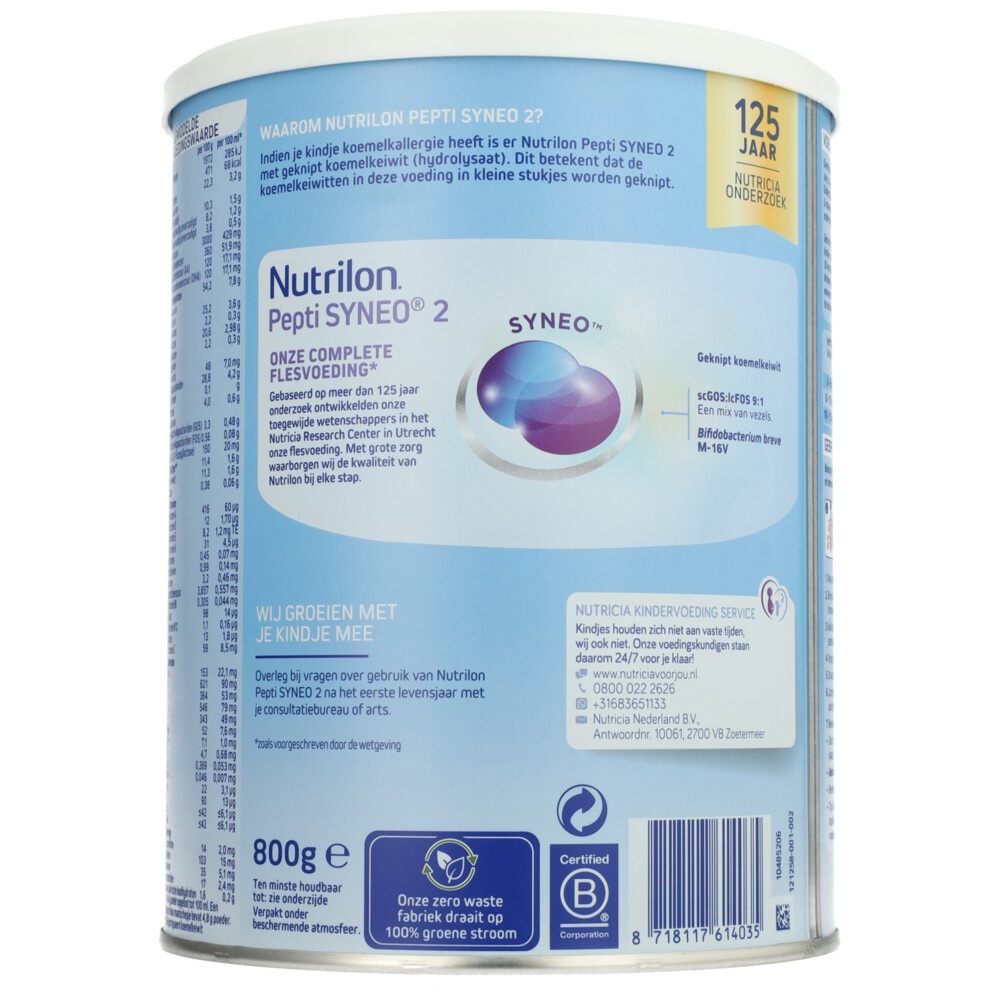 Nutrilon Pepti Syneo Koemelkallergie 2 800 gr, foto 5