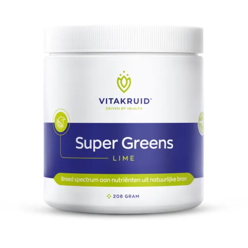 Gratis Verzending: Vitakruid Super Greens Lime 208 gr
