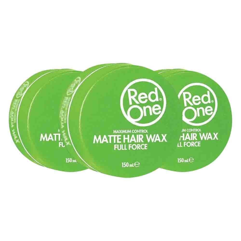3x Red One Matte Hair Wax Green 150 Ml thumbnail