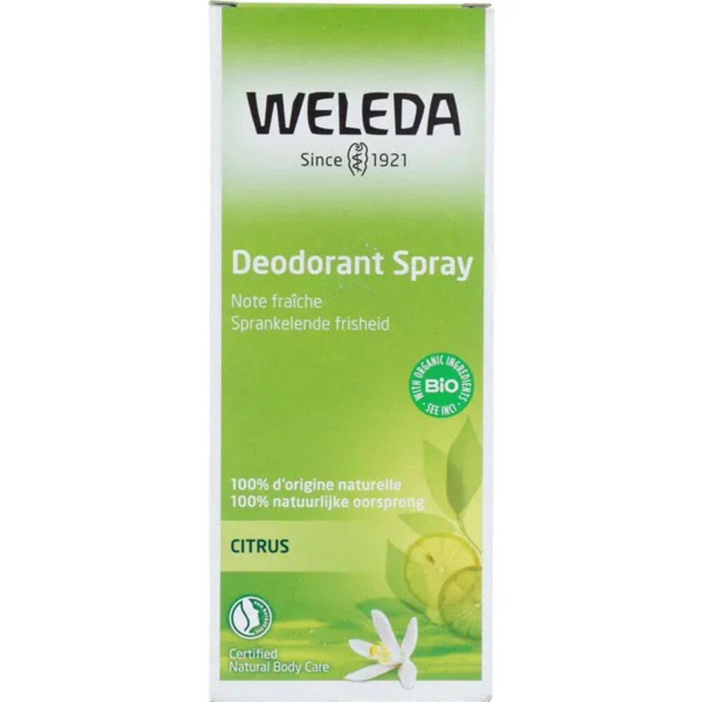 2e halve prijs: WELEDA Deodorant Spray Citrus 100 ml