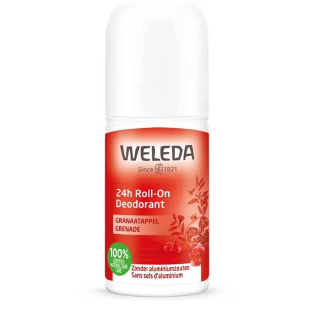 2e halve prijs: WELEDA 24h Roll-On Deodorant Granaatappel 50 ml