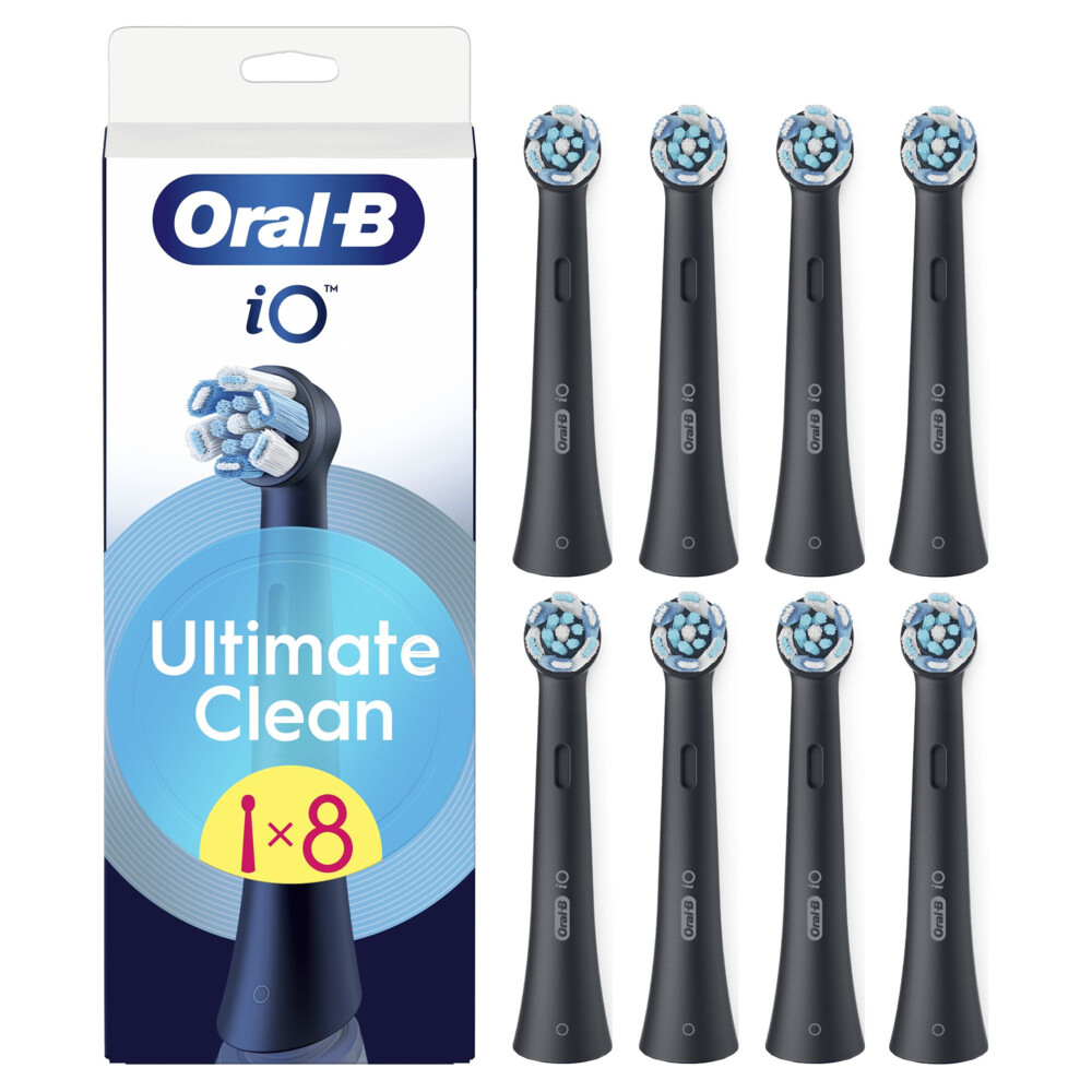 6x Oral-B Opzetborstels iO Ultimate Clean Zwart 8 stuks