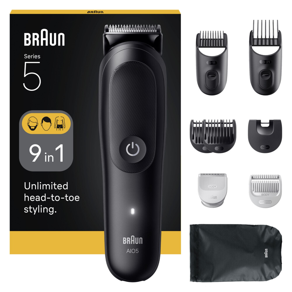 Braun All-in-One Series 5 Baardtrimmer, Tondeuse en Lichaamstrimmer