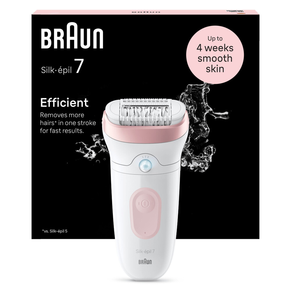 Braun Epilator Silk·épil 7-000, Wit/Flamingo