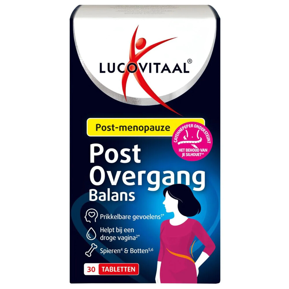 2+2 gratis: Lucovitaal Post Overgang Balans 30 tabletten
