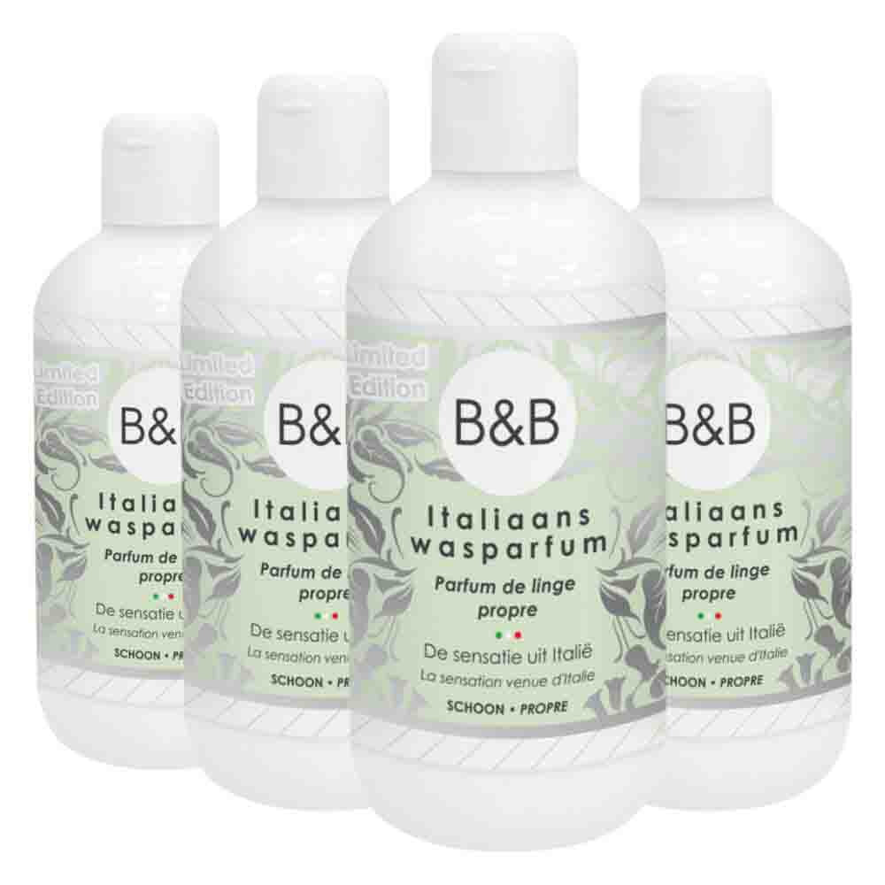 4x B&B Italiaanse Wasparfum Limited Edition Schoon 250 ml