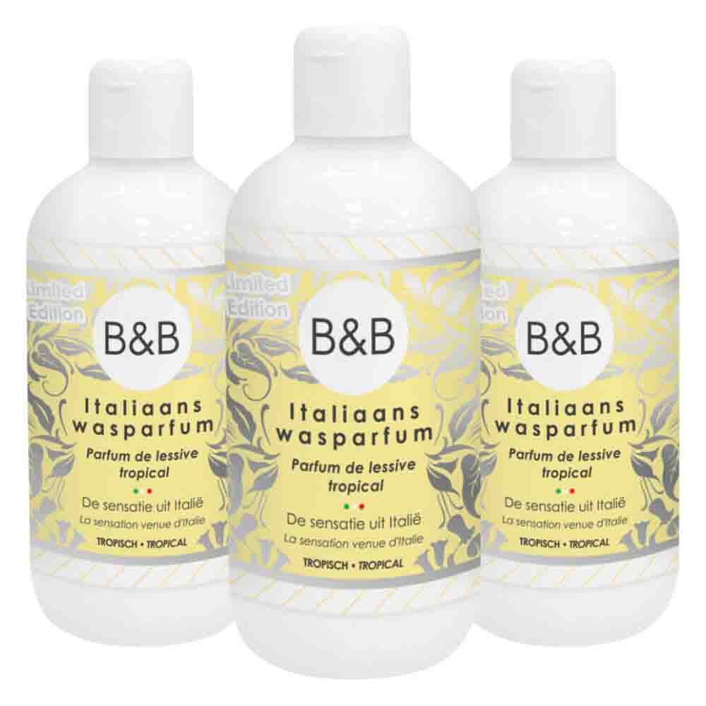 3x B&B Italiaanse Wasparfum Limited Edition Tropical 250 ml