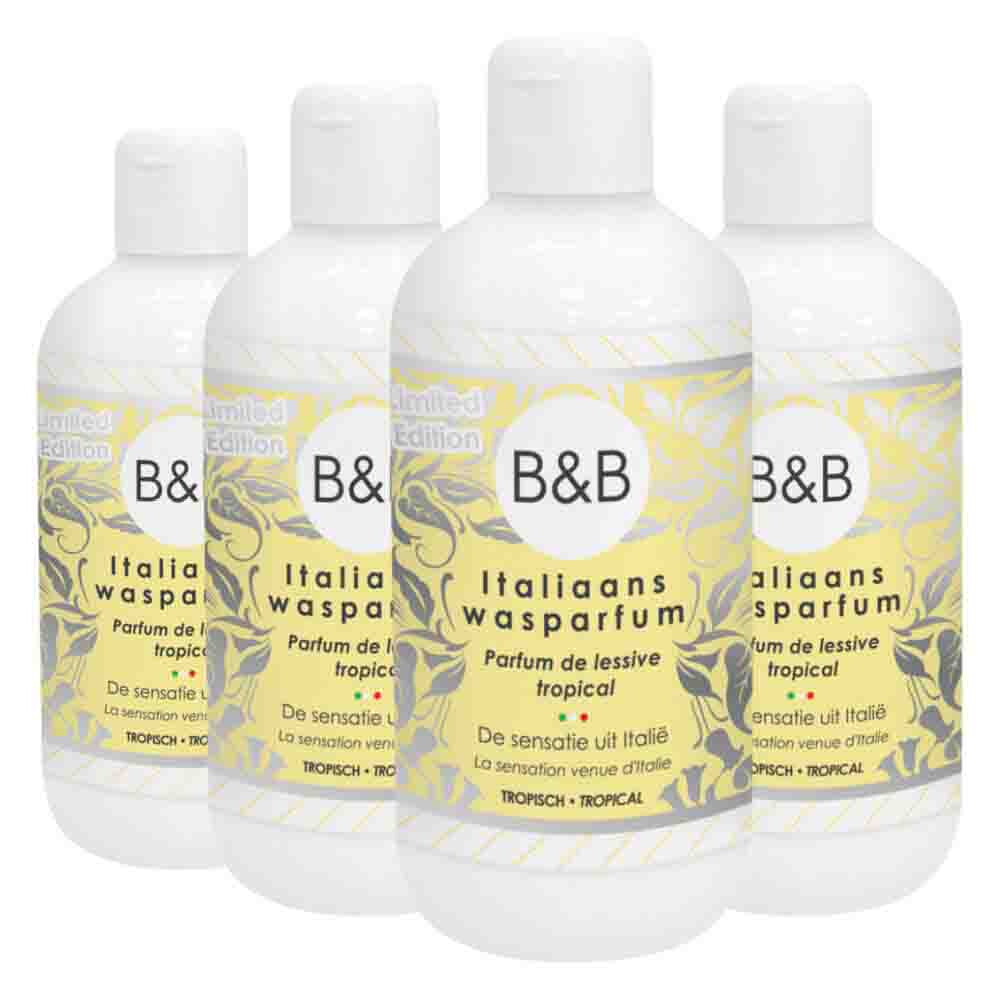 4x B&B Italiaanse Wasparfum Limited Edition Tropical 250 ml