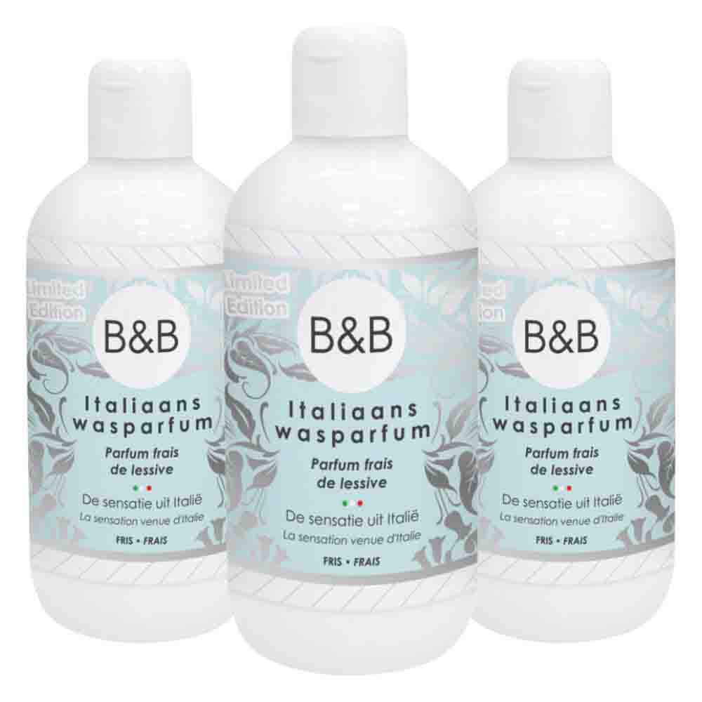3x B&B Italiaanse Wasparfum Limited Edition Fris 250 ml