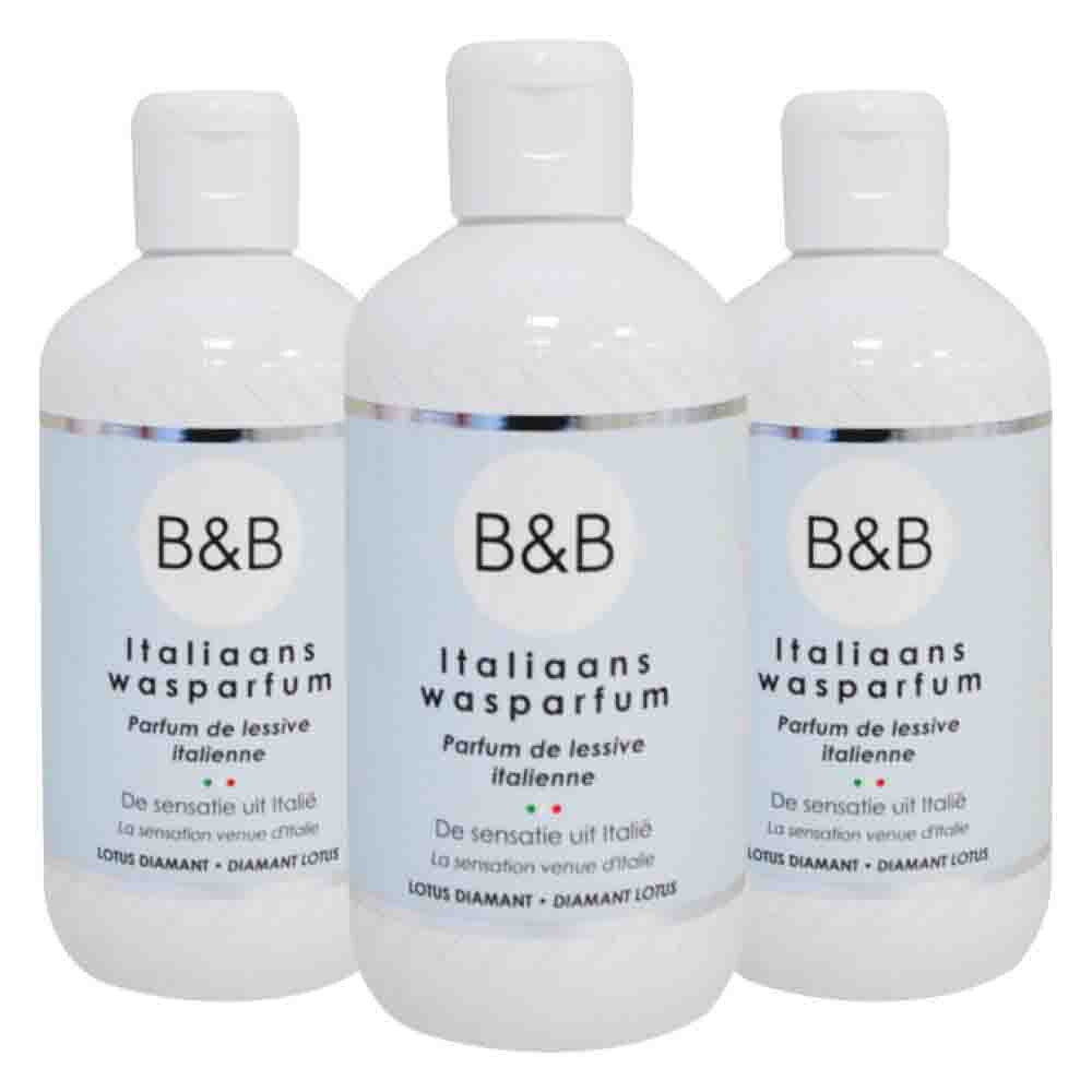 3x B&B Italiaanse Wasparfum Lotus Diamant 250 ml