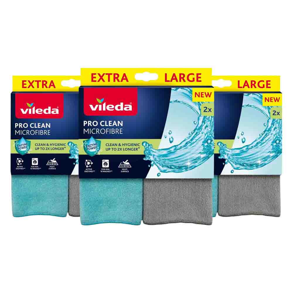 3x Vileda Microvezeldoek Pro Clean 2 stuks