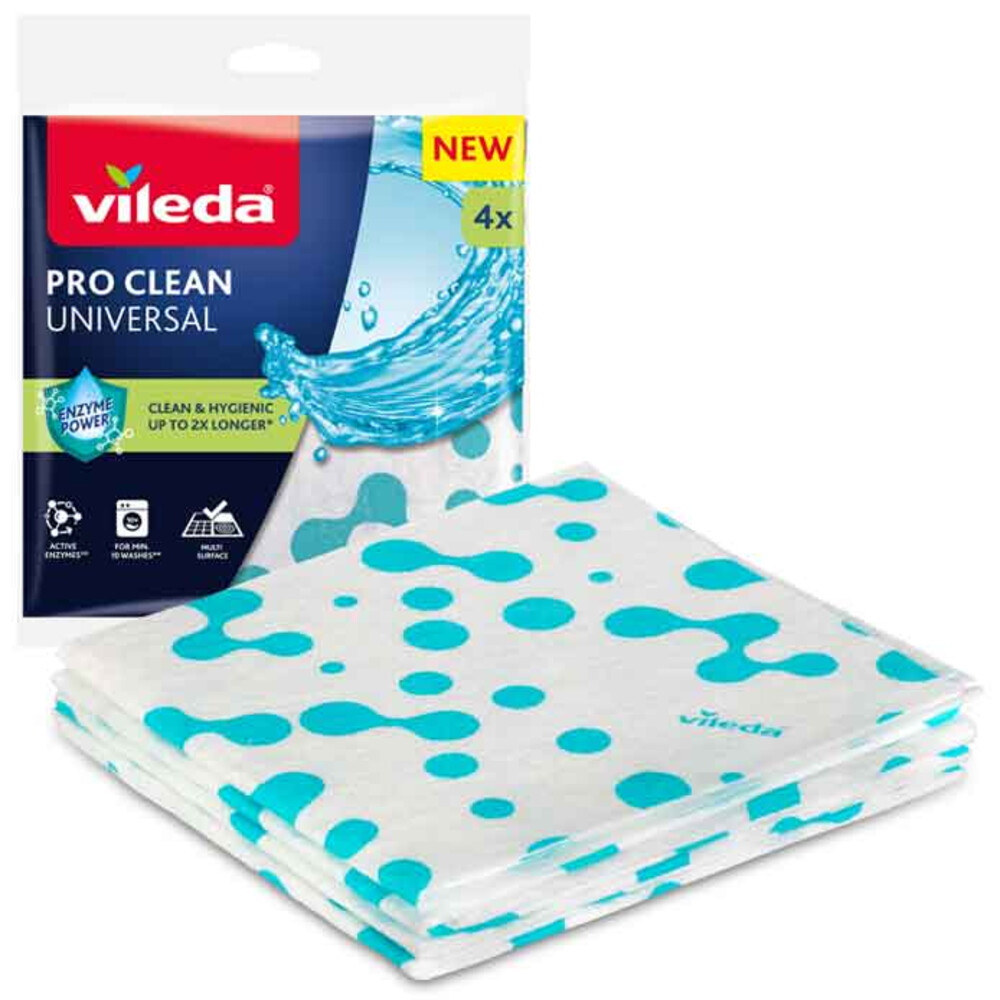 Vileda Doek Universeel Pro Clean Universal 4 stuks