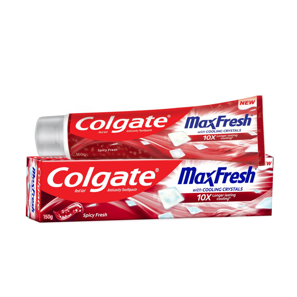 3+2 gratis: Colgate Tandpasta Max Fresh Spicy Fresh 100 ml