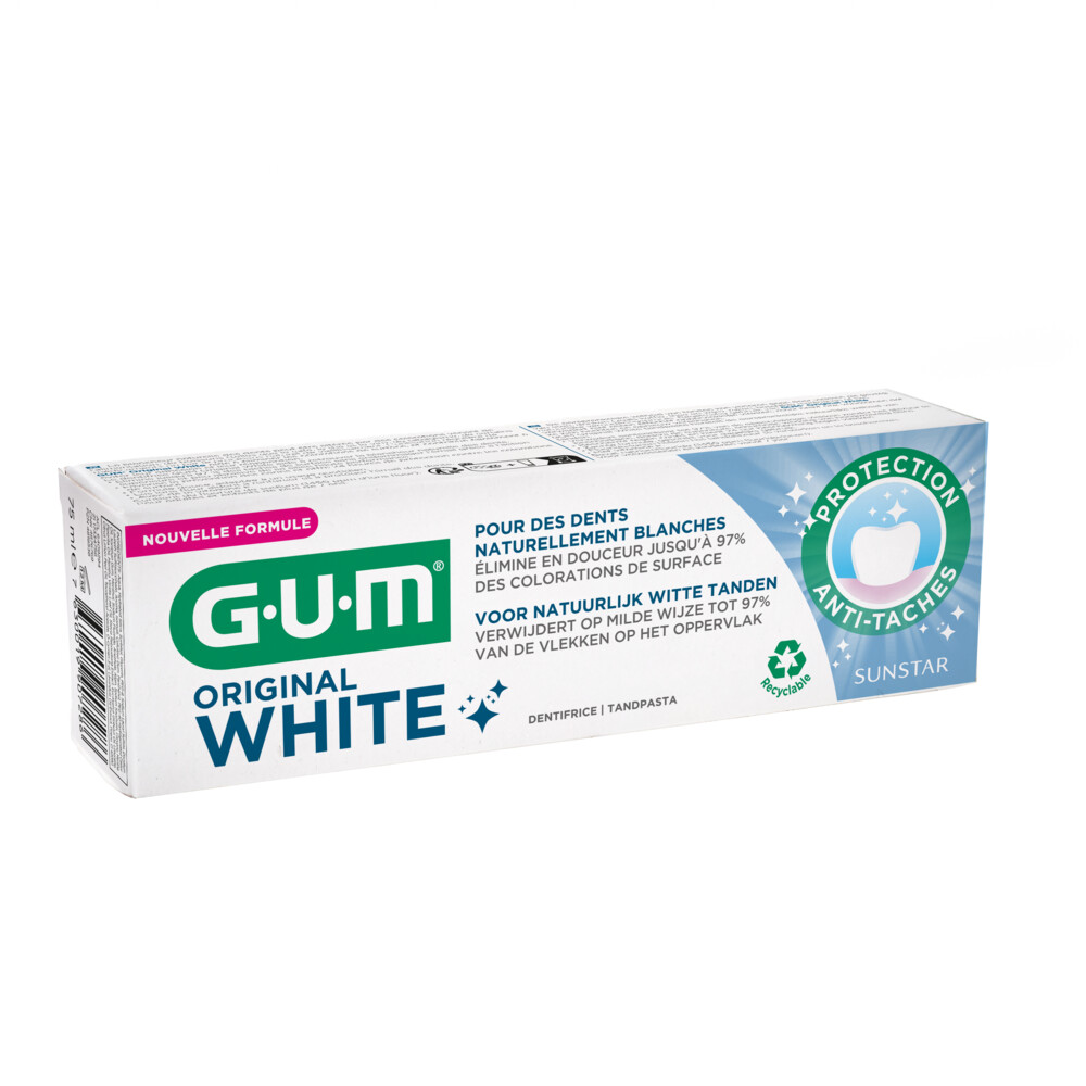 2x GUM Tandpasta Original White 75 ml