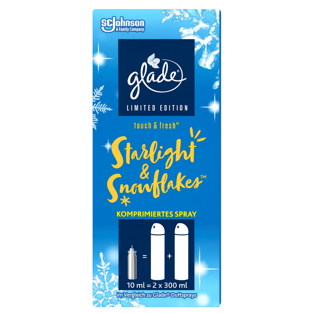 Glade Luchtverfrisser Mini Spray Navulling Starlight&Snowflakes 10 ml