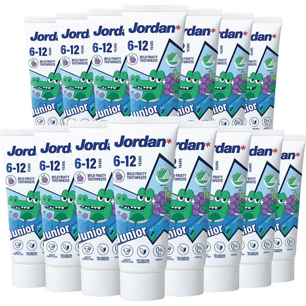 15x Jordan Tandpasta Junior 6-12 jaar 50 ml