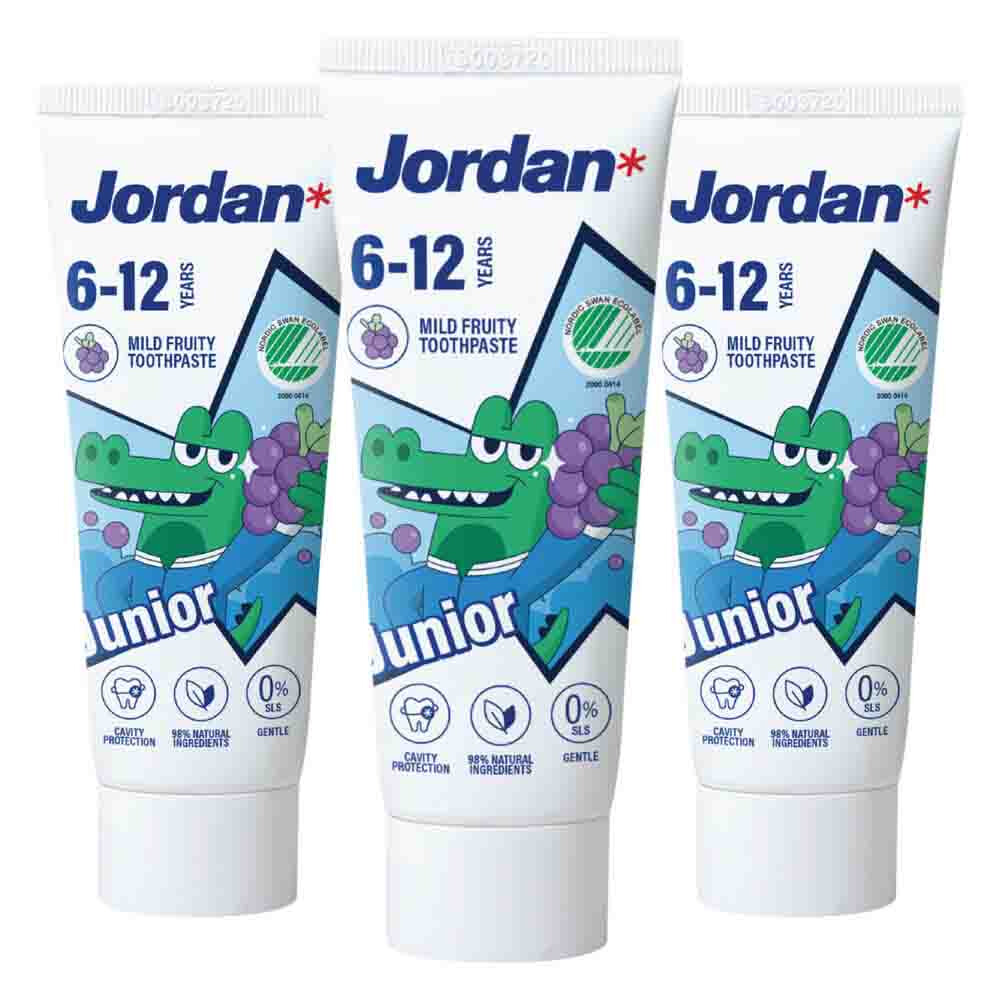 3x Jordan Tandpasta Junior 6-12 jaar 50 ml