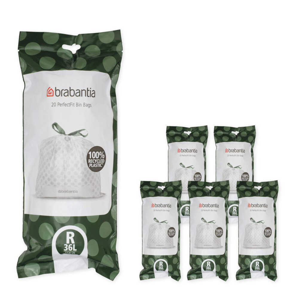 Brabantia PerfectFit Vuilniszakken Code O 36 Liter 20 zakken