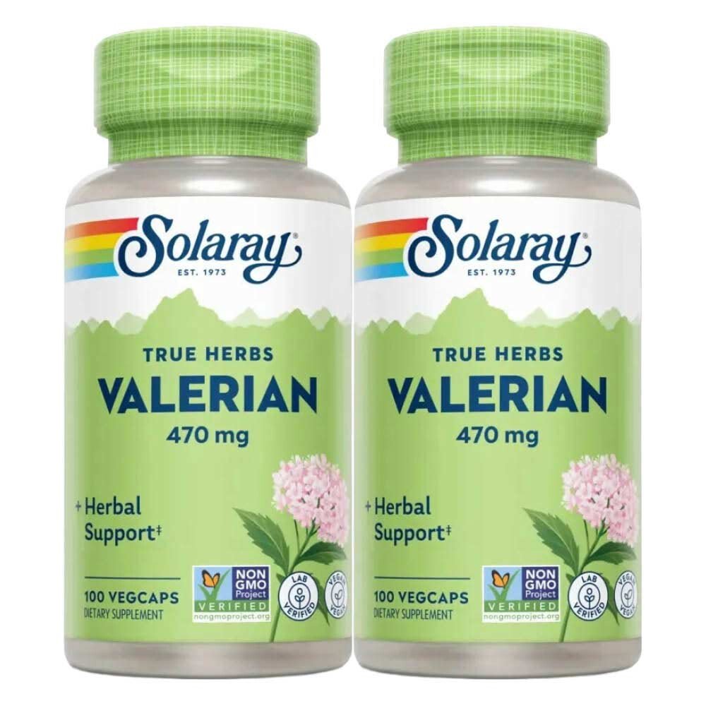2x Solaray Valeriaan 470 mg 100 vegacapsules