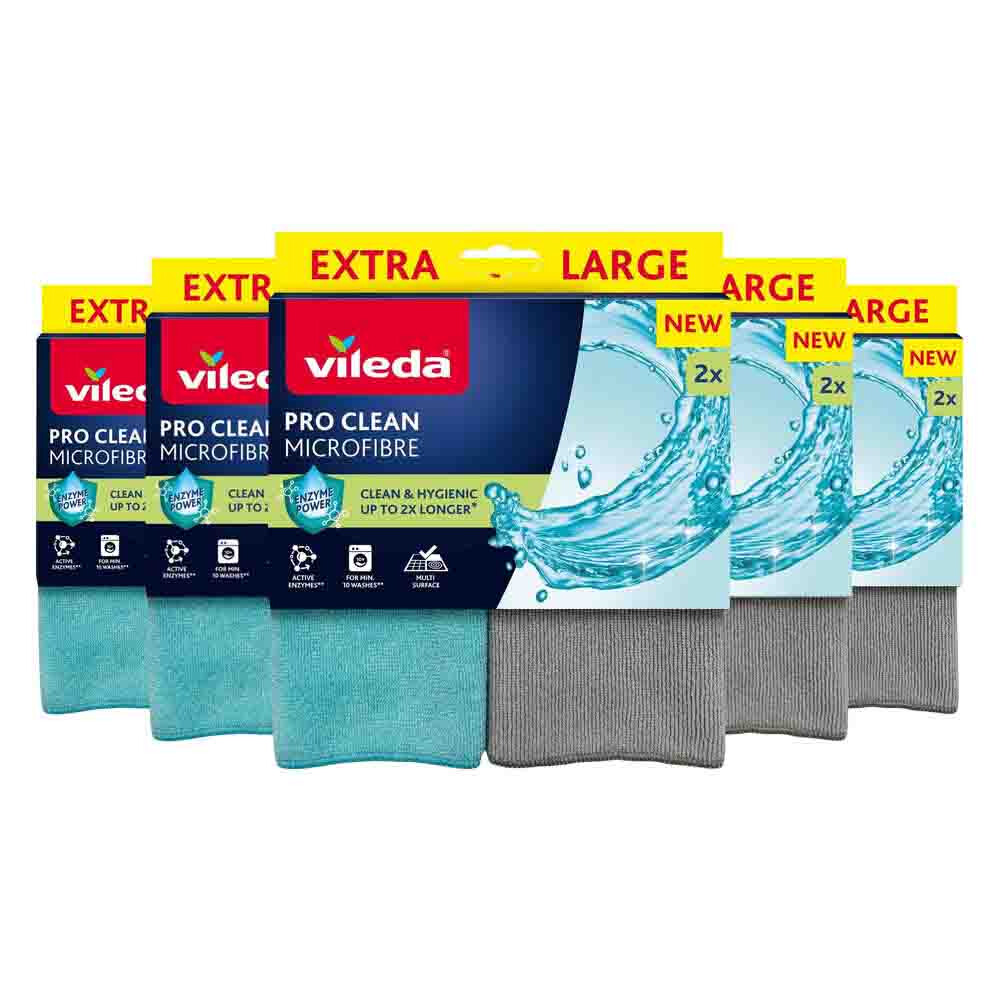 5x Vileda Microvezeldoek Pro Clean 2 stuks
