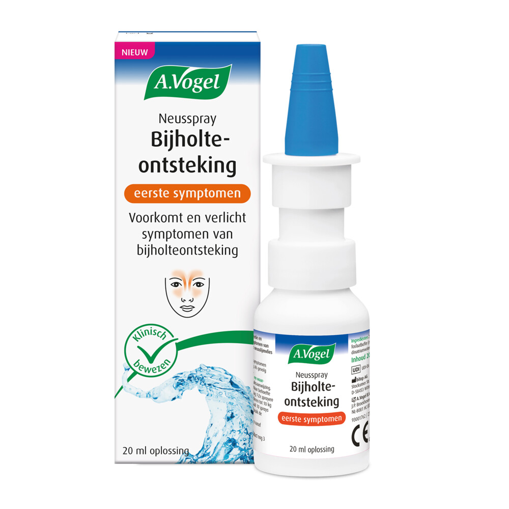 2x A.Vogel Neusspray Bijholteontsteking Eerste Symptomen 20 ml