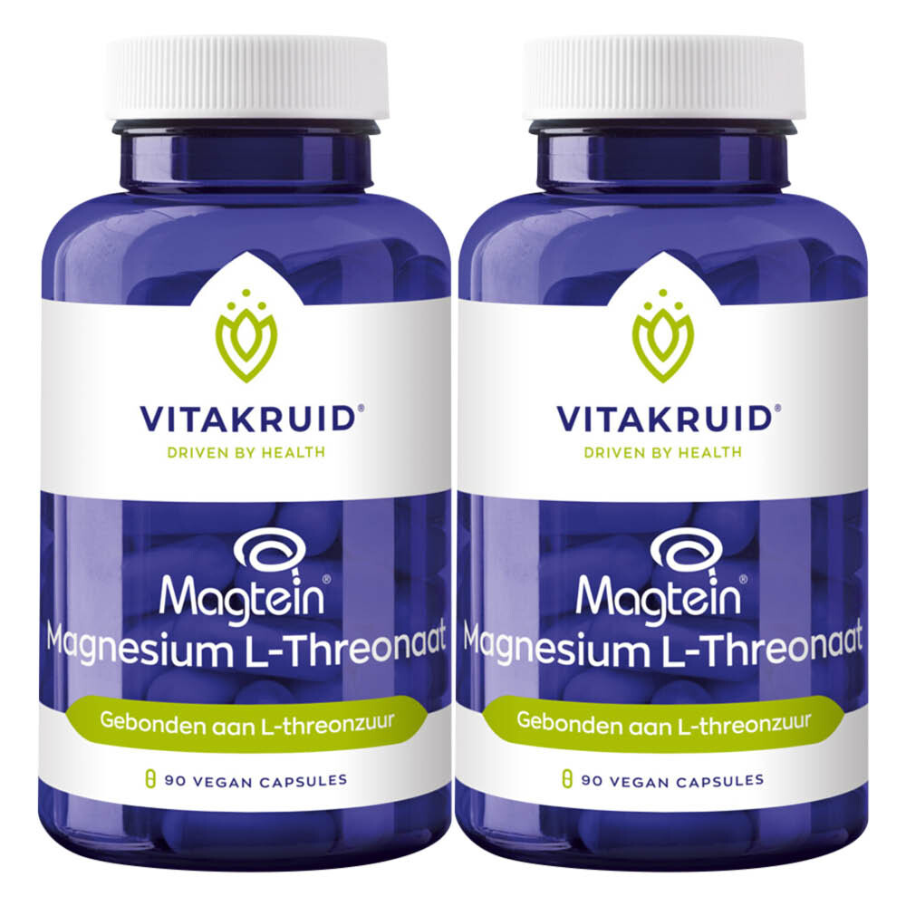2x Vitakruid Magnesium L-Threonaat 90 vegancapsules