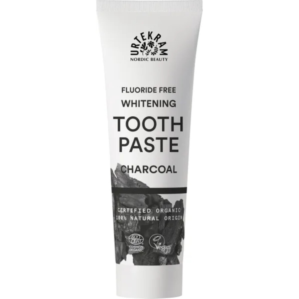 Urtekram Whitening Tooth Paste Charcoal 75 ml
