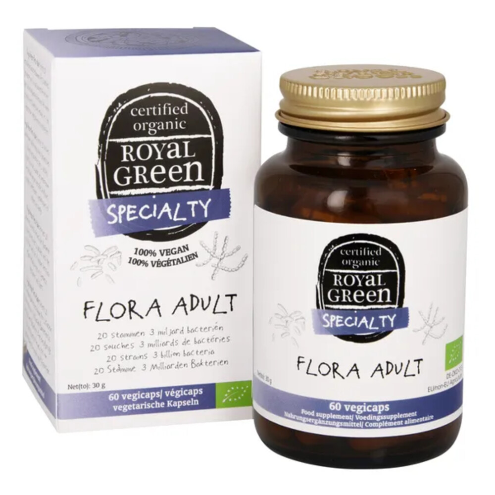 Royal Green Flora Adult Biologisch 60 vegacapsules