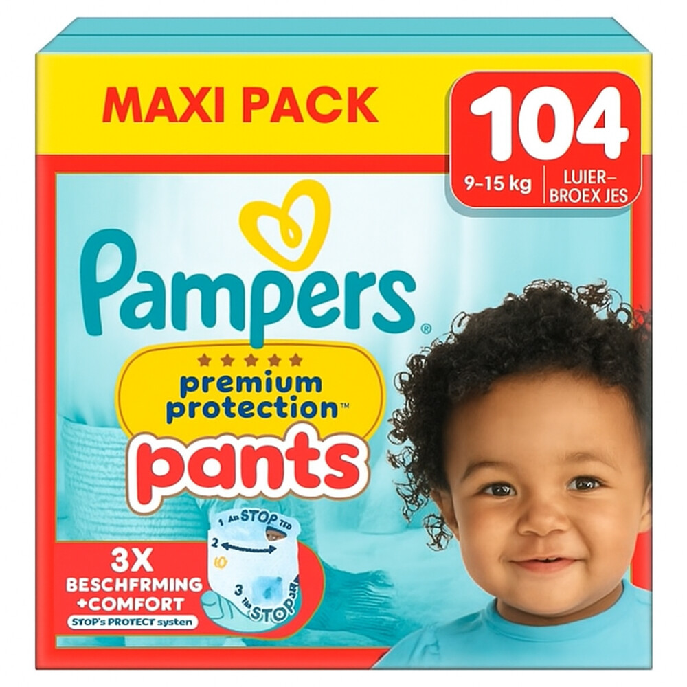 Pampers Premium Protection Luierbroekjes Maat 4 (9-15 kg) 104 stuks