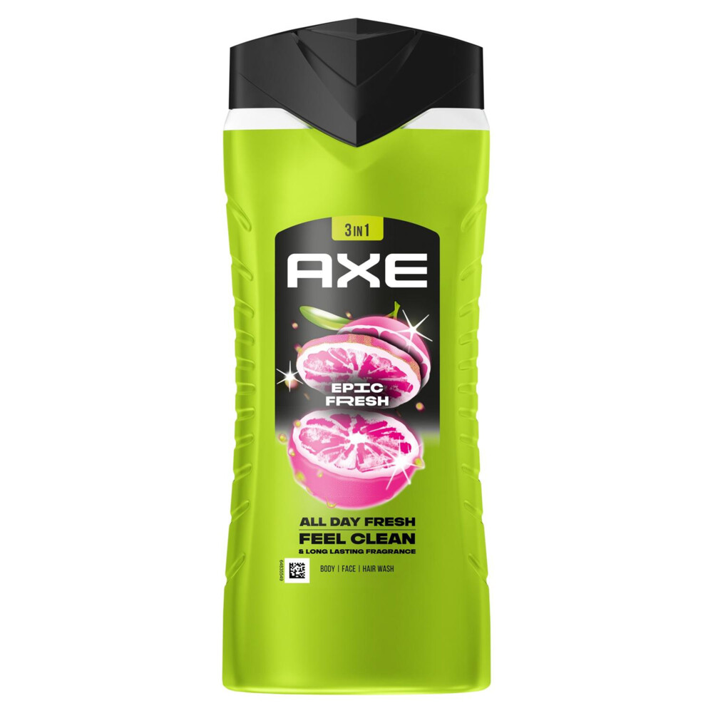 2+4 gratis: Axe 3-in-1 Douchegel Epic Fresh 400 ml