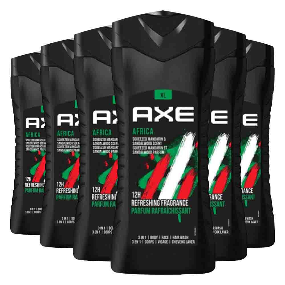 6x Axe Douchegel Africa 400 ml