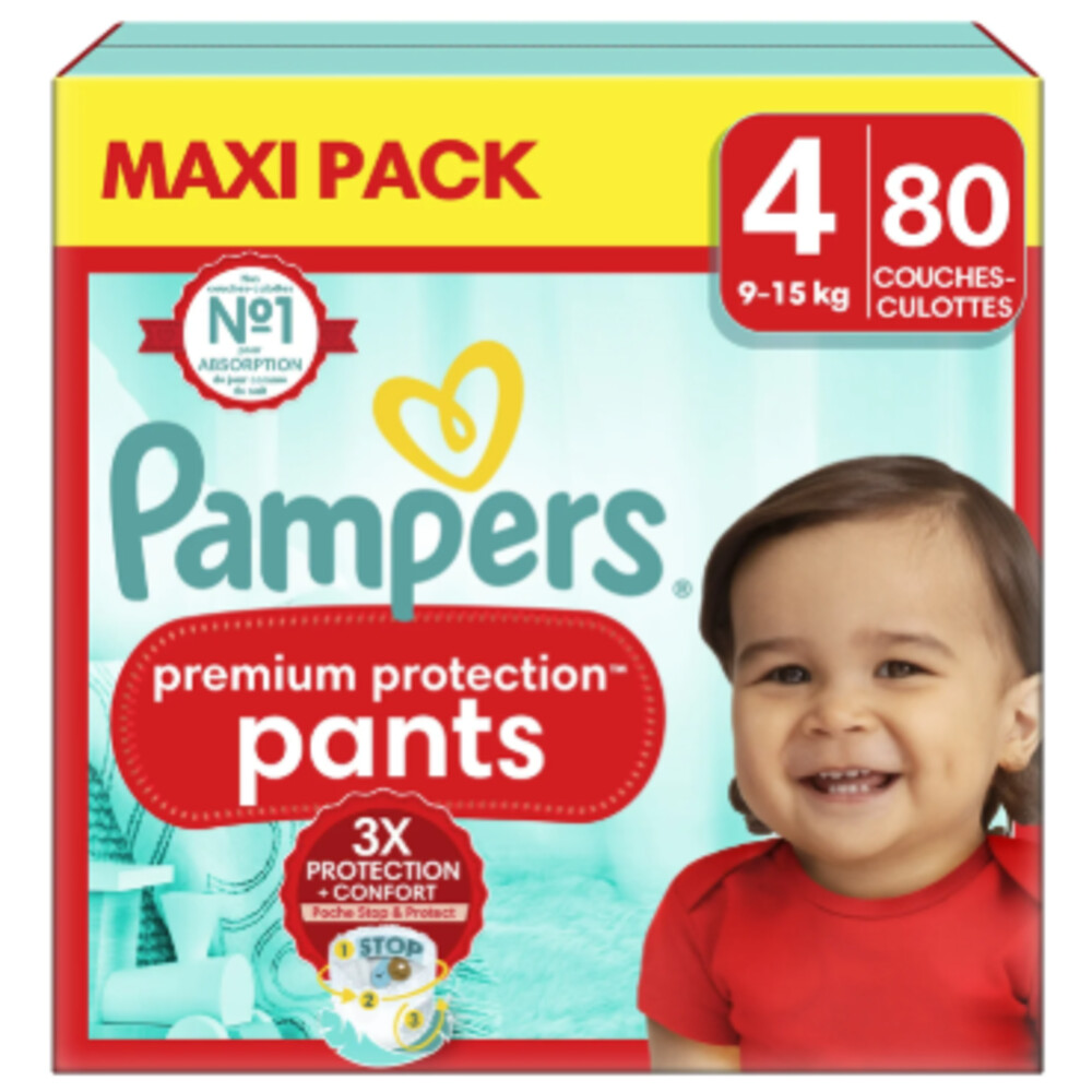 Pampers Premium Protection Luierbroekjes Maat 4 (9-15 kg) 80 stuks