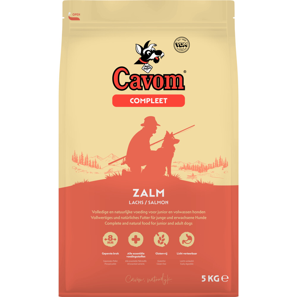 Cavom Hondenvoer Droog Compleet Zalm 5 kg