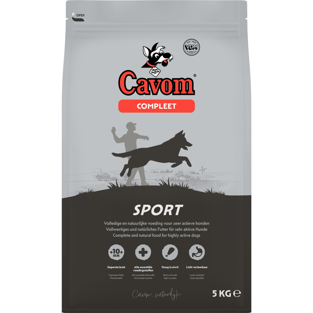 Cavom Hondenvoer Droog Compleet Sport 5 kg