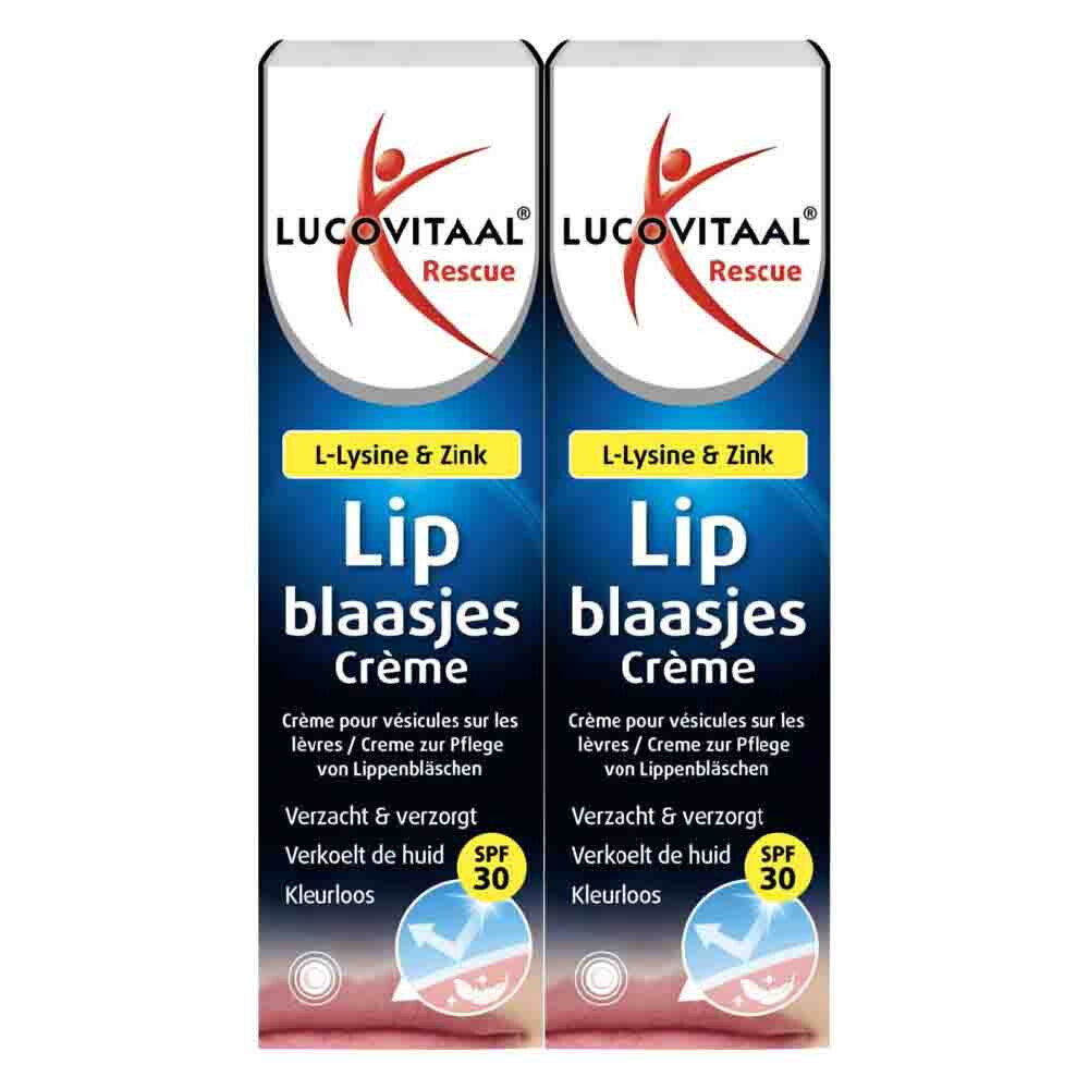 2x Lucovitaal Lipblaasjes Crème 7 ml