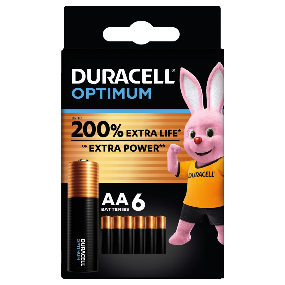 2e 60% Korting, Duracell Alkaline Batterijen Optimum Promo Aa 6 Stuks