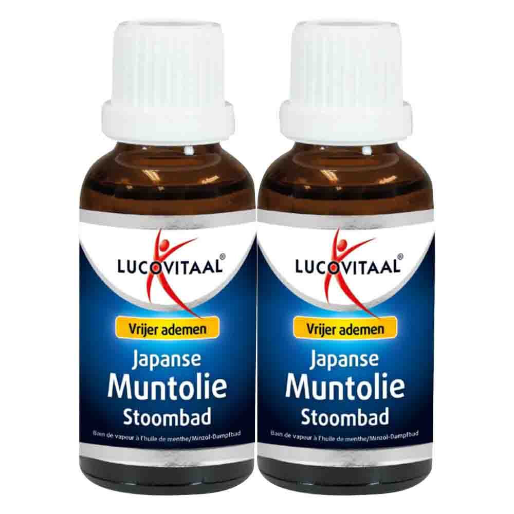 2x Lucovitaal Japanse Muntolie Stoombad 30 ml