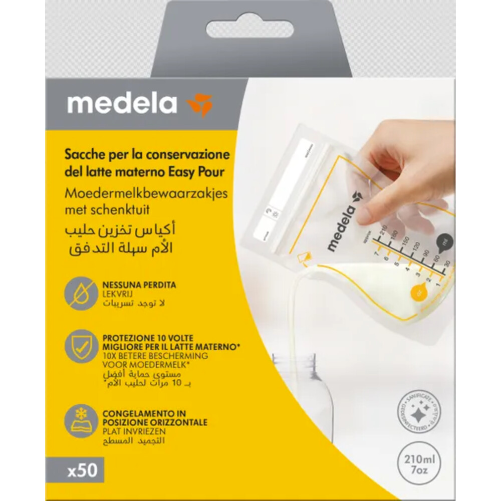 Medela Moedermelk Bewaarzakjes 210CC 50 stuks
