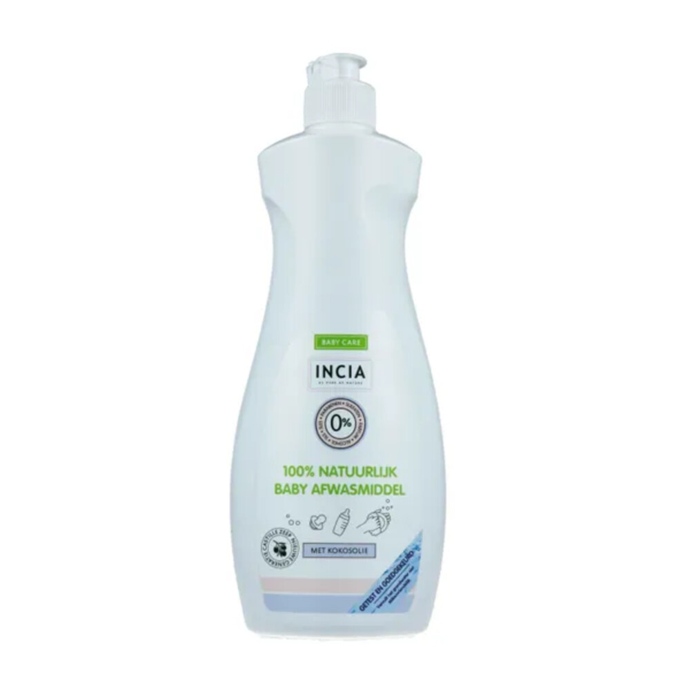 INCIA 100% Natuurlijke Baby Afwasmiddel Vloeibaar Met Kokosolie 500 ml