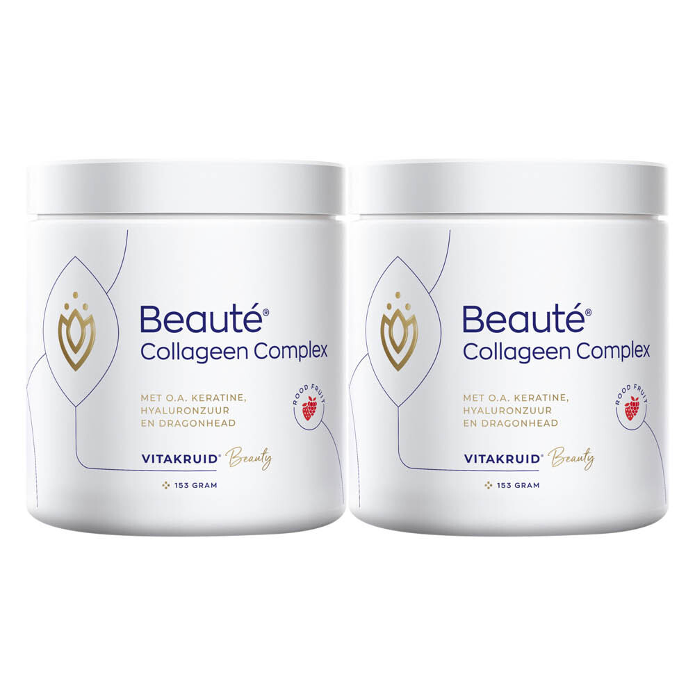 2x Vitakruid Beauté® Collageen Complex Rood Fruit 153 gr
