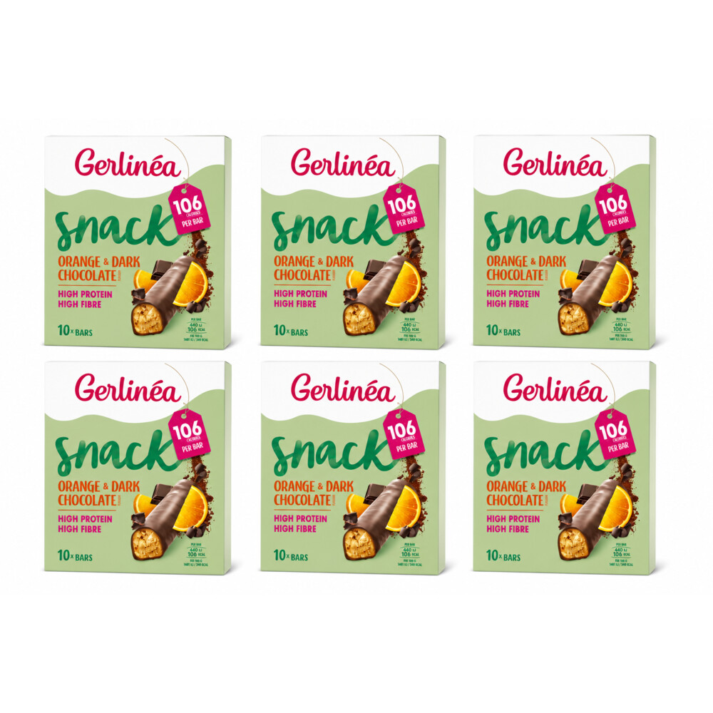 6x Gerlinea Repen Sinaas en Pure Chocolade 10 x 31 gr