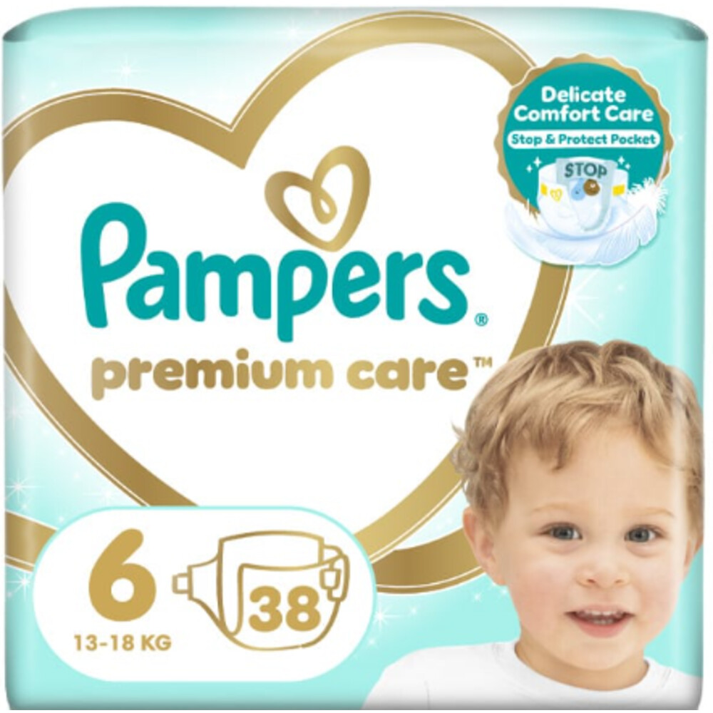 Pampers 3x  Premium Care Luiers Maat 6 (13-18 kg) 38 stuks